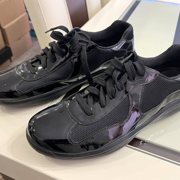 Prada Leather Americas Cup Original Men's Casual Shoes! - Picture 4 of 16